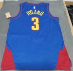 NBA 3 Hyland Nuggets 22-23 Statement Maillot bleu imprimé